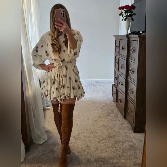 VERO CUOIO CAMEL SUEDE THIGH HIGH BOOTS 6.5 - Picture 11 of 15